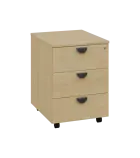 TK - 00 kontejner pojízdný, 3-zásuvkový, deska 18 mm, centrální zámek, javor horský